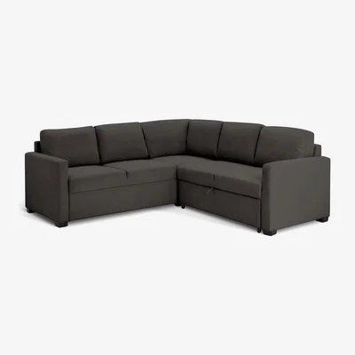 Habitat Habitat Reagan Fabric Corner Sofa Bed- Charcoal