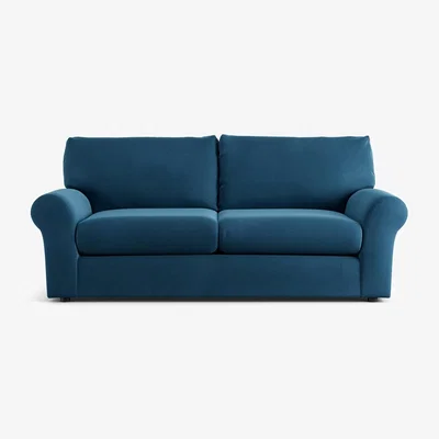 Habitat Habitat Molton Velvet 3 Seater Sofabed - Ink Blue