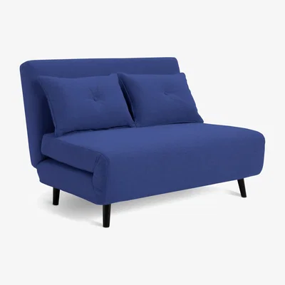 Habitat Habitat Roma Double Velvet Chairbed - Blue