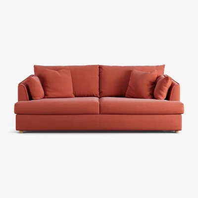 Habitat Habitat Holmfirth Fabric 3 Seater Sofa Bed - Papaya
