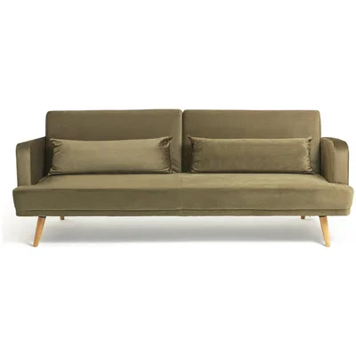Habitat Habitat Andy Clic Clac Velvet Sofa Bed - Sage