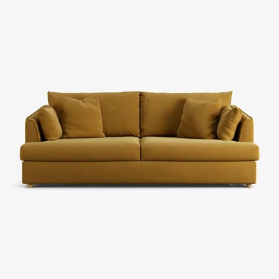 Habitat Habitat Holmfirth Fabric 3 Seater Sofa Bed - Gold