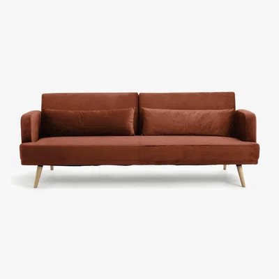 Habitat Habitat Andy Velvet Clic Clac Sofa Bed - Rust