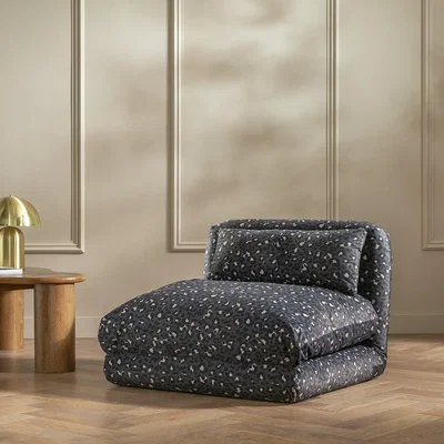 Habitat Habitat Lexi Single Fabric Chairbed - Black & Blue