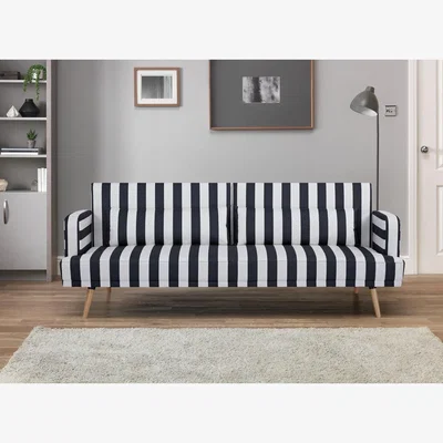 Habitat Habitat Andy Fabric Clic Clac Sofa Bed - Black & White