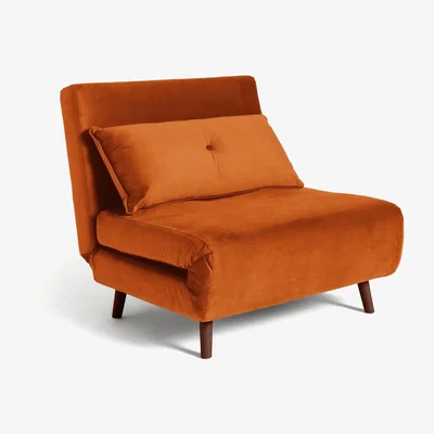 Habitat Habitat Roma Velvet Chairbed - Orange
