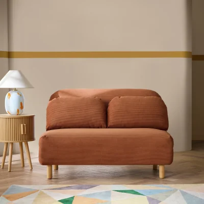 Habitat Habitat Benji Fabric 2 Seater Sofa Bed - Rust
