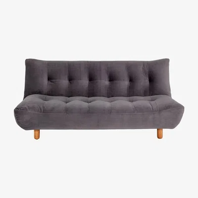 Habitat Habitat Kota 3 Seater Velvet Clic Clac Sofa Bed - Grey
