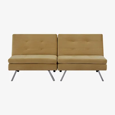 Habitat Habitat Duo Fabric 2 Seater Clic Clac Sofa Bed - Camel