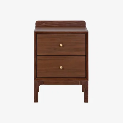 Heal's Heal's Artie Bedside Table Walnut - Heal's UK Bedroom Furniture