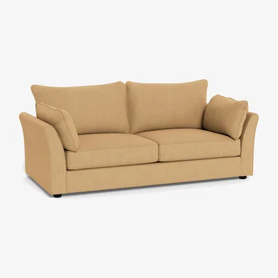 Heal's Heal's Tailor 4 Seater Sofa Smart Linen Mix Sand Natural Beech Feet - Heal's UK Furniture