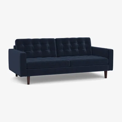 Heal's Heal's Hepburn 3 Seater Sofa Grain Leather 066 Walnut Feet - Heal's UK Furniture