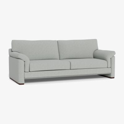 Heal's Heal's Paris II 4 Seater Sofa Melton Wool Limestone Walnut Feet - Heal's UK Furniture