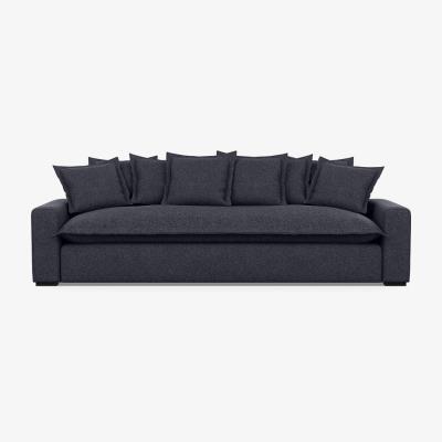 Heal's Heal's Brompton 5 Seater Sofa Texture Soot Black Feet - Heal's UK Furniture