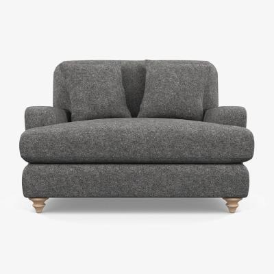 Heal's Heal's Hampstead Loveseat Melton Wool Shale Natural - Heal's UK Furniture