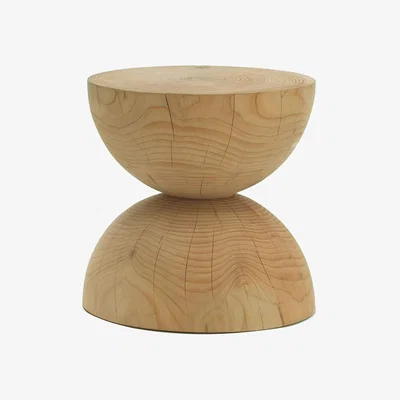 Heal's Riva 1920 Clessidra Cedar Stool - Heal's UK Furniture