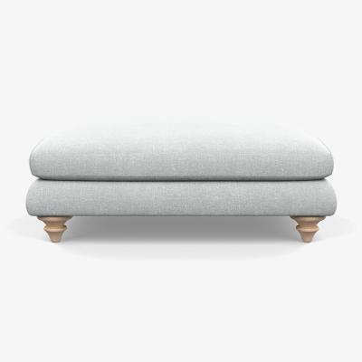 Heal's Heal's Hampstead Large Footstool Broad Weave Tin Natural Feet - Heal's UK Furniture
