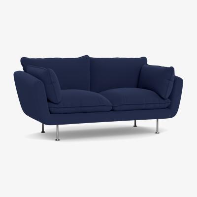 Heal's Heal's Allora 2 Seater Sofa Melton Wool New Navy Black Feet - Heal's UK Furniture