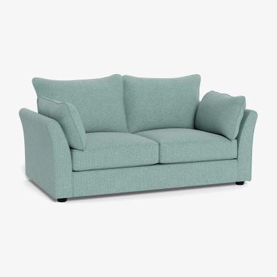 Heal's Heal's Tailor 3 Seater Sofa Tejo Recycled Teal Black Feet - Heal's UK Furniture