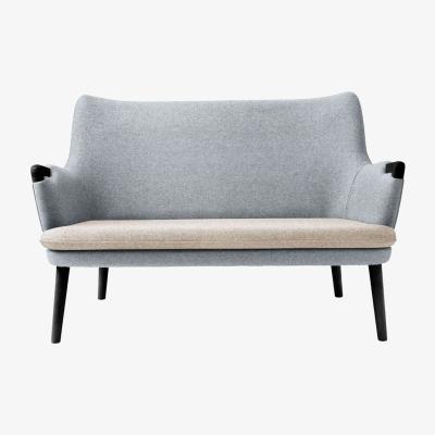 Heal's Carl Hansen & Son CH72 Sofa Frame Black Oak Upholstered in Hallingdal 130 - Heal's UK Furniture