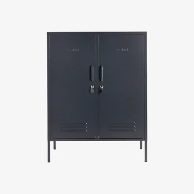 Heal's Mustard Made The Midi Cabinet Slate - Heal's UK Furniture