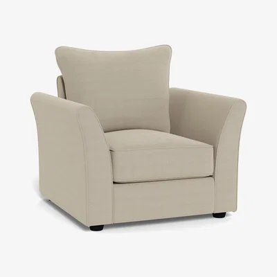 Heal's Heal's Tailor Armchair Linen Hessian Natural Beech Feet - Heal's UK Furniture