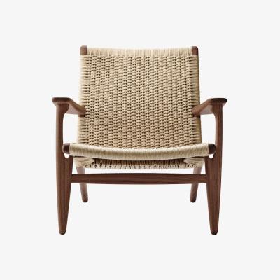 Heal's Carl Hansen & Son CH25 Armchair Oak Smoked Oil Natural Cord Seat - Heal's UK Furniture