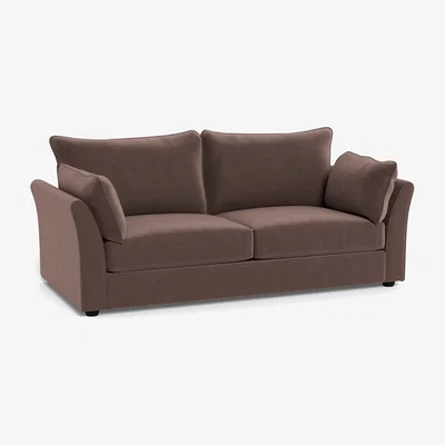Heal's Heal's Tailor 4 Seater Sofa Velvet Mink Black Feet - Heal's UK Furniture