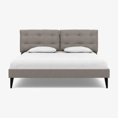 Heal's Heal's Mistral Super King Bed Broad Weave Pebble Black Feet - Heal's UK Bedroom Furniture