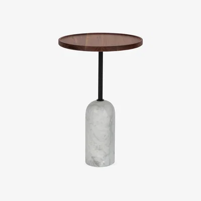 Heal's Porada Ekero Round Side Table Carrara White Marble Base - Heal's UK Furniture