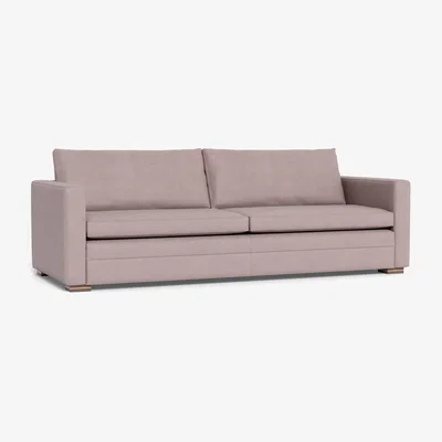 Heal's Heal's Palermo 5 Seater Sofa Siena Cotton Dusky Pink Black Feet - Heal's UK Furniture
