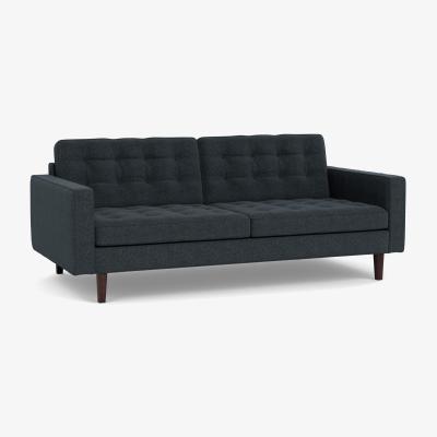 Heal's Heal's Hepburn 3 Seater St Moritz Wool Grey 160 Natural Feet - Heal's UK Furniture