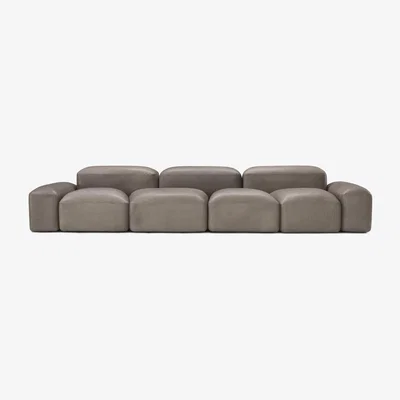 Heal's Amura Lapis Sofa Nubes Leather 009 - Heal's UK Furniture