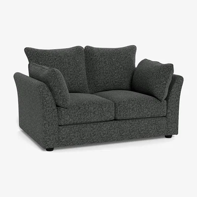 Heal's Heal's Tailor 2 Seater Sofa Broadweave Tin Black Feet - Heal's UK Furniture