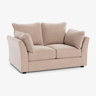 Heal's Heal's Tailor 2 Seater Sofa Smart Velvet Pebble Natural Beech Feet - Heal's UK Furniture