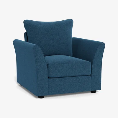 Heal's Heal's Tailor Armchair Texture Ink Natural Beech Feet - Heal's UK Furniture