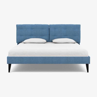 Heal's Heal's Mistral Super King Bed Tejo Recycled Cobalt Black Feet - Heal's UK Bedroom Furniture