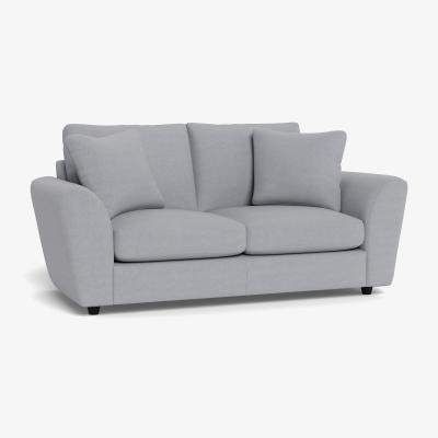 Heal's Heal's Snooze 3 Seater Sofa Brushed Cotton Pewter Black Feet - Heal's UK Furniture