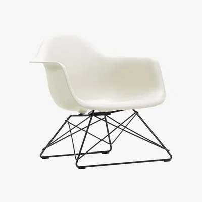 Heal's Vitra Eames LAR Chair Pebble Basic Dark Powder Coated Wire Base With Cross Struts - Heal's UK Furniture