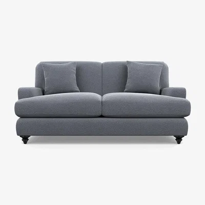 Heal's Heal's Hampstead 3 Seater Sofa Boucle Steel Black Painted Feet - Heal's UK Furniture