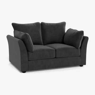 Heal's Heal's Tailor 2 Seater Sofa Smart Luxe Velvet Nickel Natural Beech Feet - Heal's UK Furniture