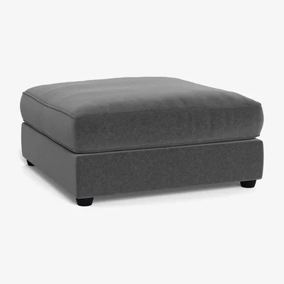 Heal's Heal's Tailor Footstool Melton Wool Granite Natural Beech Feet - Heal's UK Furniture