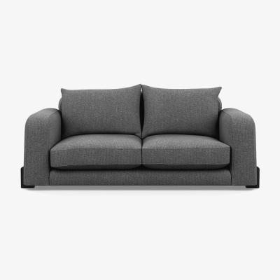 Heal's Heal's Nuvola 2 Seater Sofa Tejo Recycled Noir Black Beech Feet - Heal's UK Furniture