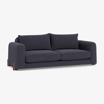Heal's Heal's Nuvola 4 Seater Sofa Texture Soot Walnut Stained Oak Feet - Heal's UK Furniture