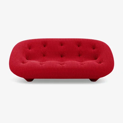 Heal's Ligne Roset Ploum Medium Settee High Back Mood Rouge - Heal's UK Furniture