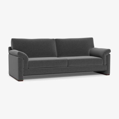 Heal's Heal's Paris II 4 Seater Sofa Melton Wool Granite Walnut Feet - Heal's UK Furniture