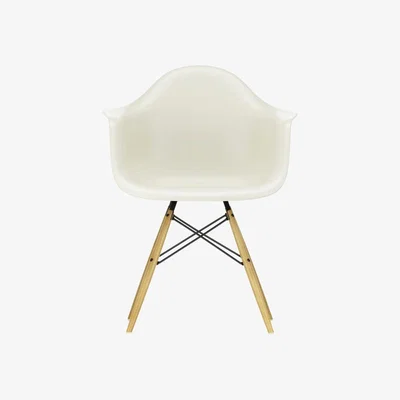 Heal's Eames DAW Armchair New Height Vitra Pebble Golden Maple Base - Heal's UK Furniture