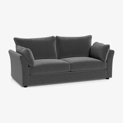 Heal's Heal's Tailor 4 Seater Sofa Melton Wool Granite Black Feet - Heal's UK Furniture