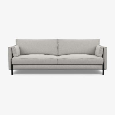 Heal's Heal's Tortona 4 seater Sofa Smart Linen Mix Silver - Heal's UK Furniture