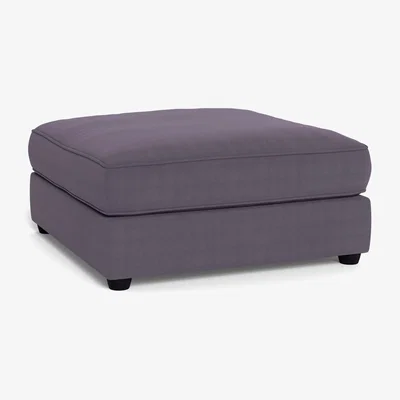 Heal's Heal's Tailor Footstool Linen Shadow Natural Beech Feet - Heal's UK Furniture
